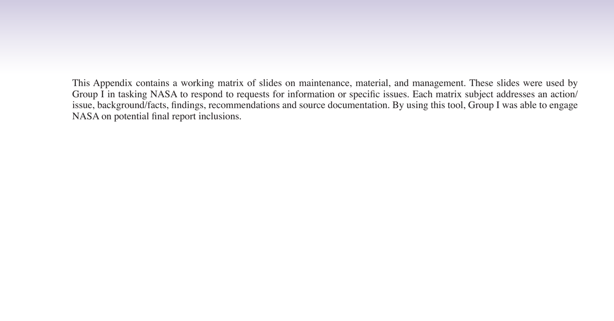 04 G.4 Group 1 Matrix Brief On Maintenance.Material And Management
